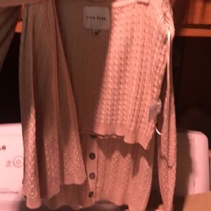 Pink rose 3 piece  Crochet tan women outfit size med